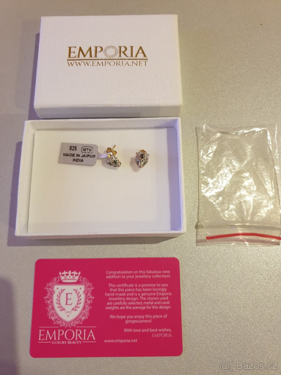 Náušnice stříbrné nové - 3