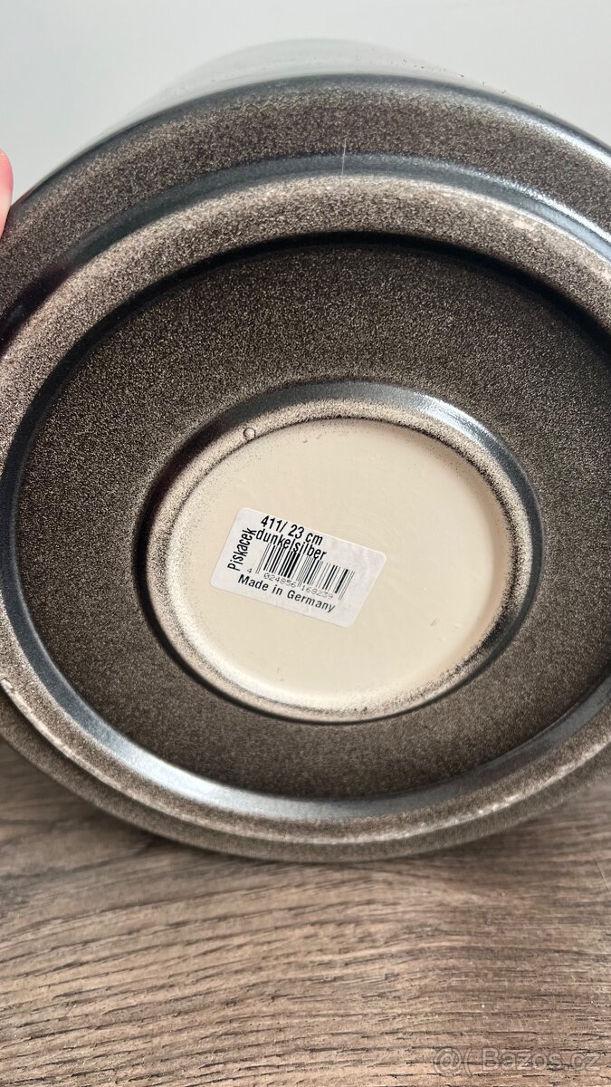 Keramický květináč Antracit - 3