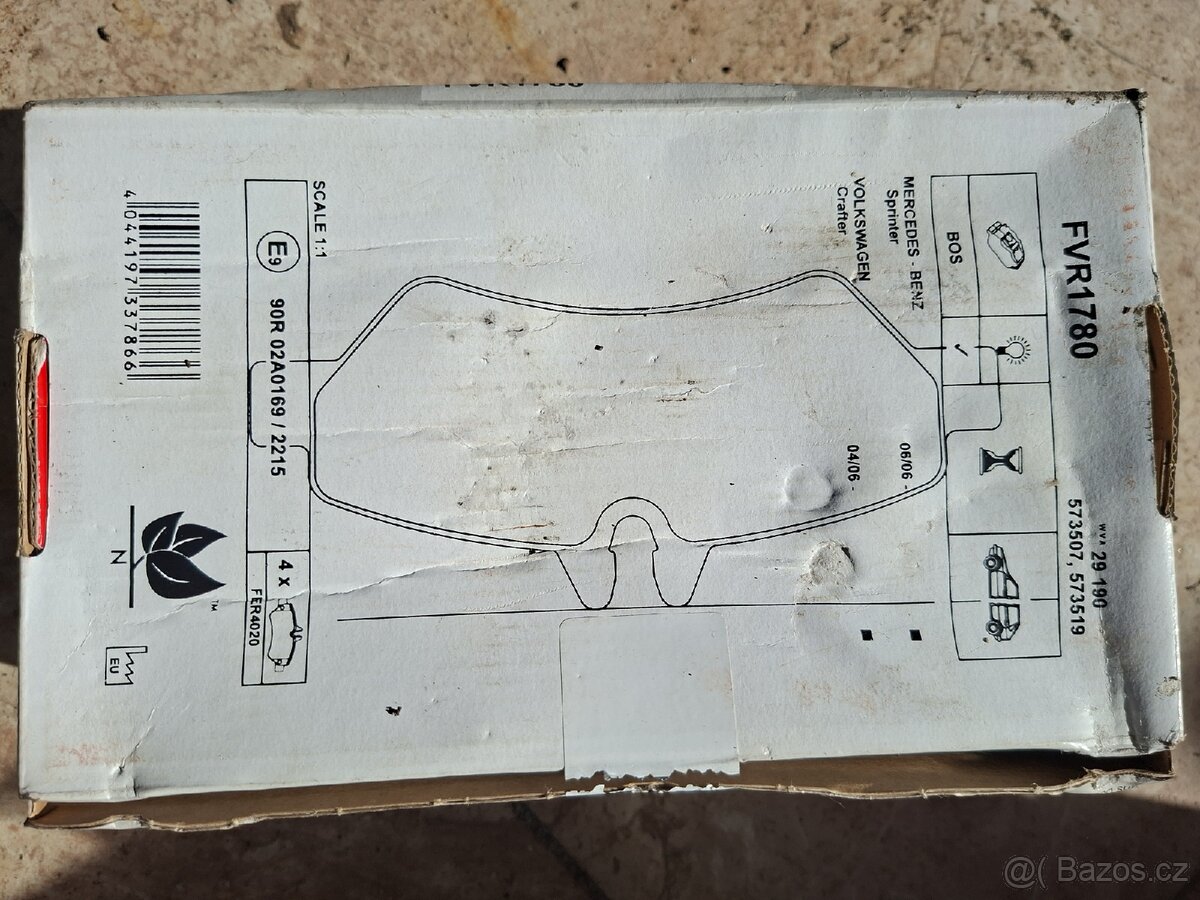 Brzdové destičky Ferodo Mb Sprinter, Vw Crafter - 3