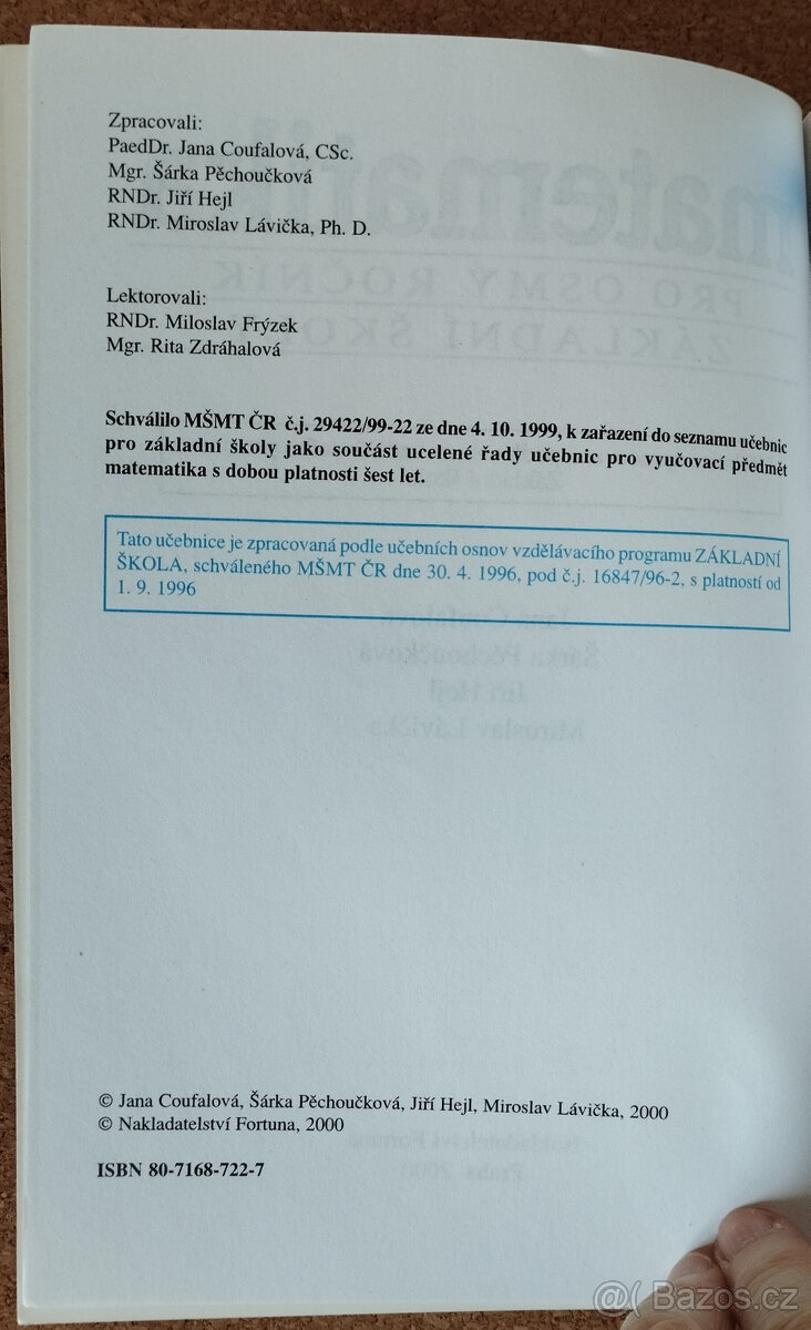 Matematika pro osmý / 8. ročník ZŠ - 3