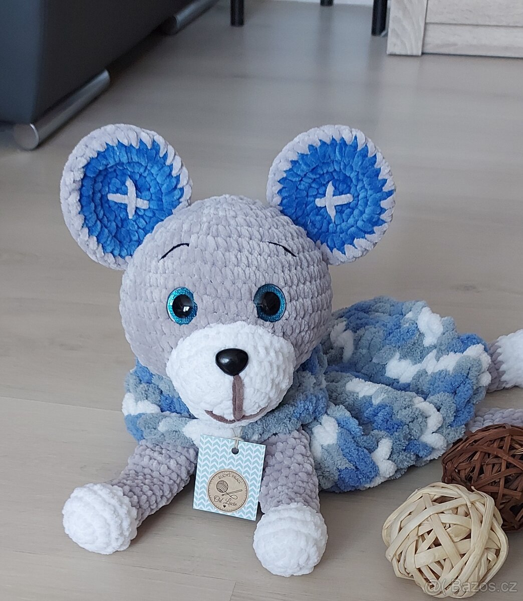 Pyžamožrout Medvídek- Šedo-modrý - Na objednání - 3