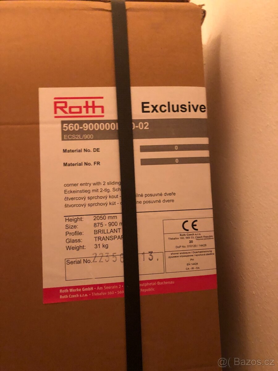 Nový sprchový kout-dveře 90cm Roth Exclusive Line - 3