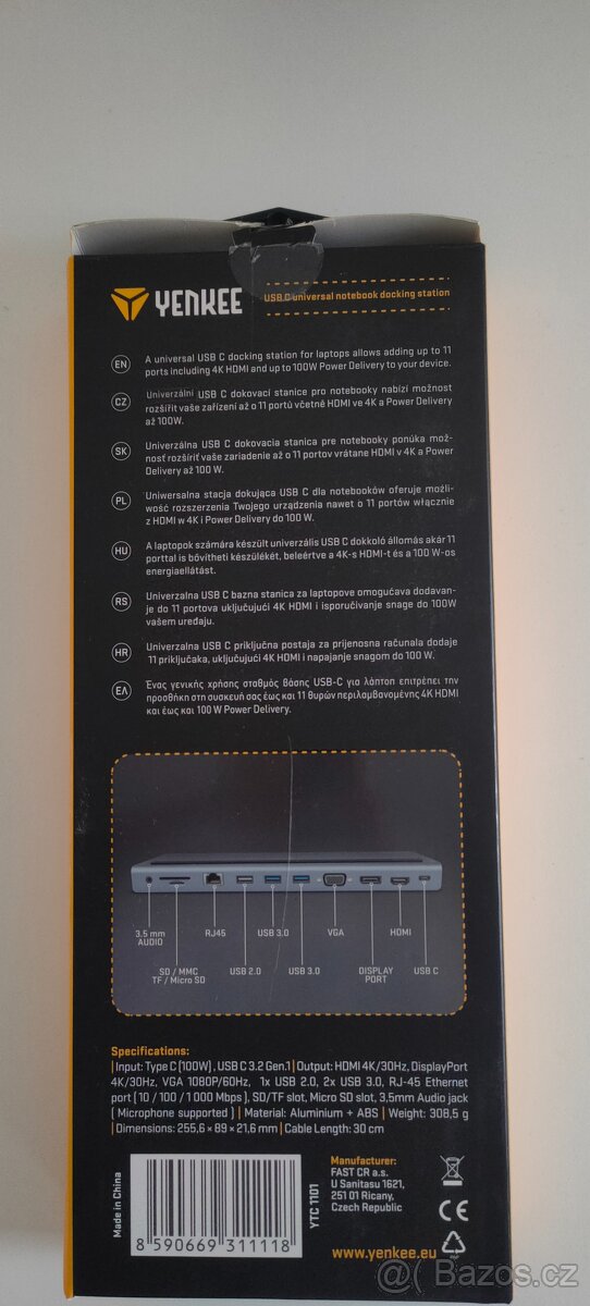Univerzální dokovací stanice s USB-C - YTC 1101 - 3