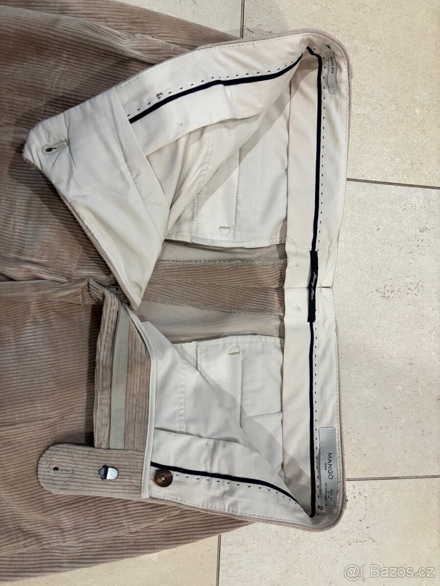 Pánské manšestrové kalhoty, Mango, vel. EUR 42, (UK 32) - 3