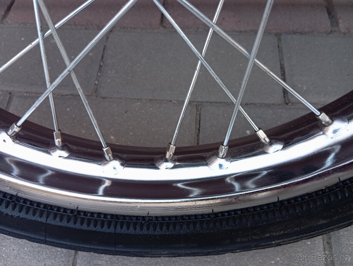 JAWA 555/ 550 KOLA PĚKNÝ CHROM - 3