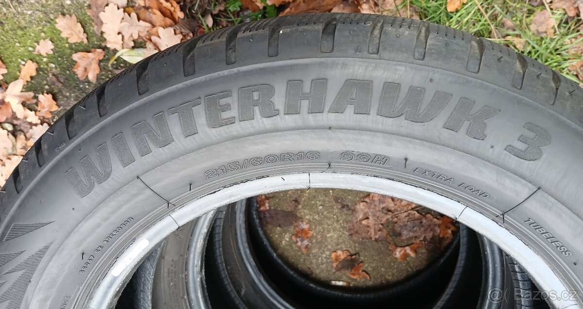 2ks zimní pneu 215/60 r16 - 3