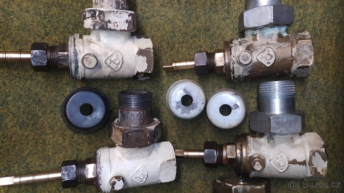 Radiátorový kohout, topenářský kohout, uzávěr topení - 3