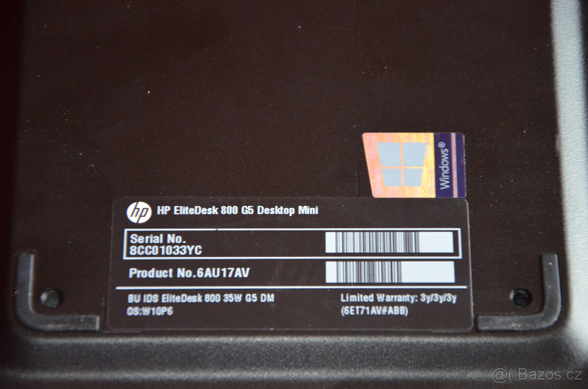 HP Prodesk 800 G5 Mini PC i5/16GB/SSD 256GB/záruka - 3