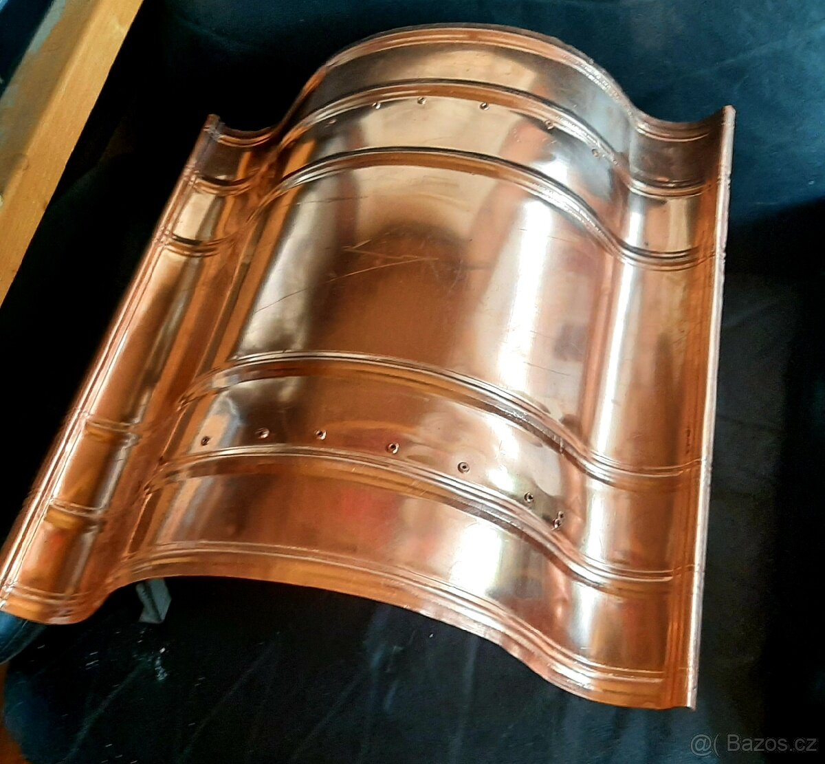 STŘÍŠKA NA KOMÍN MĚĎ, NAPOLEON 50x50cm - 3