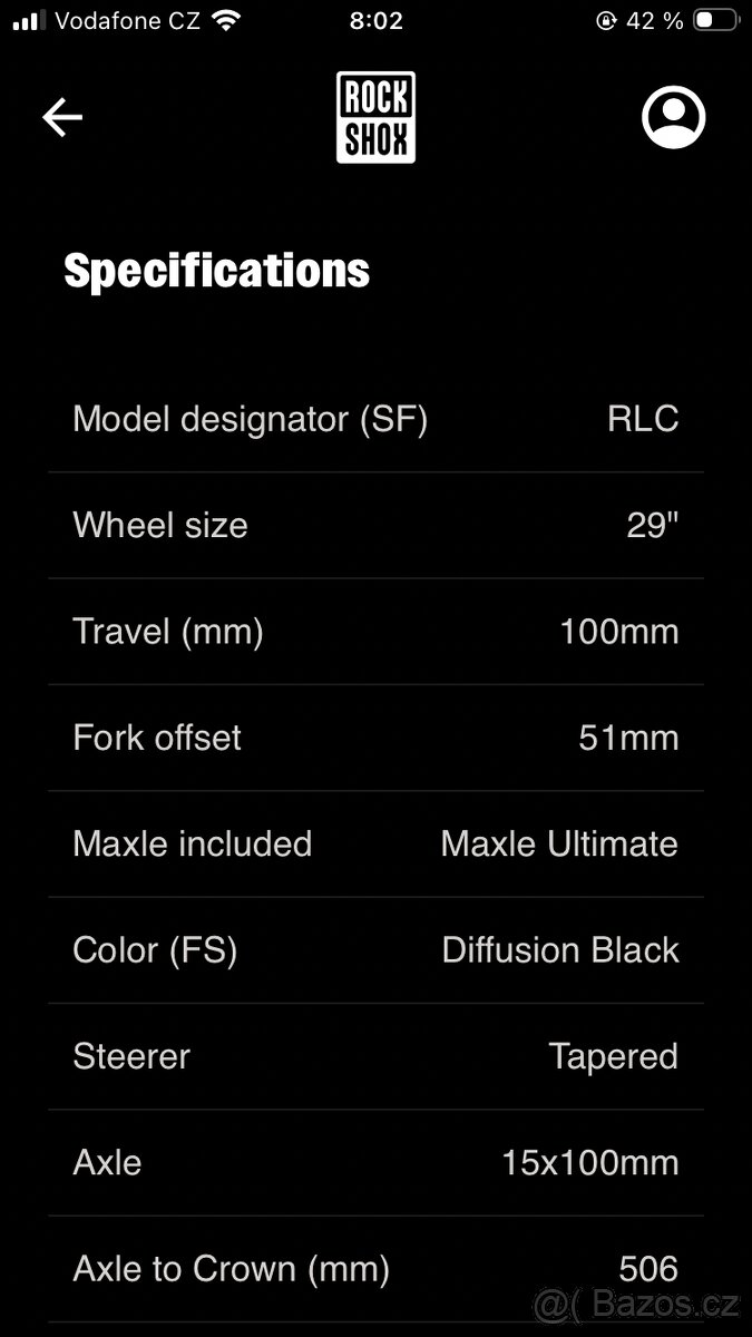 Rockshox SID RLC 100mm 29” - 3