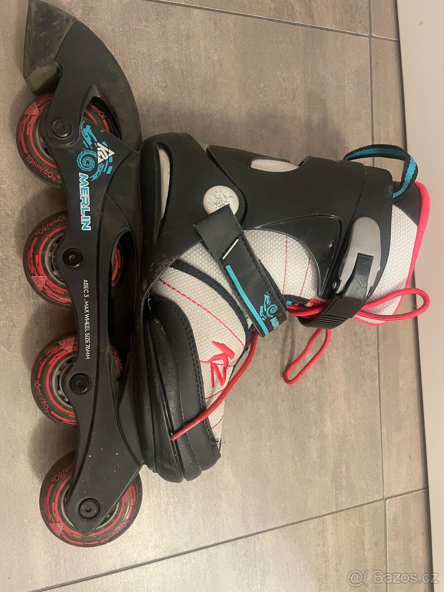 Dětské nastavitelné kolečkové brusle MERLIN K2 - 3