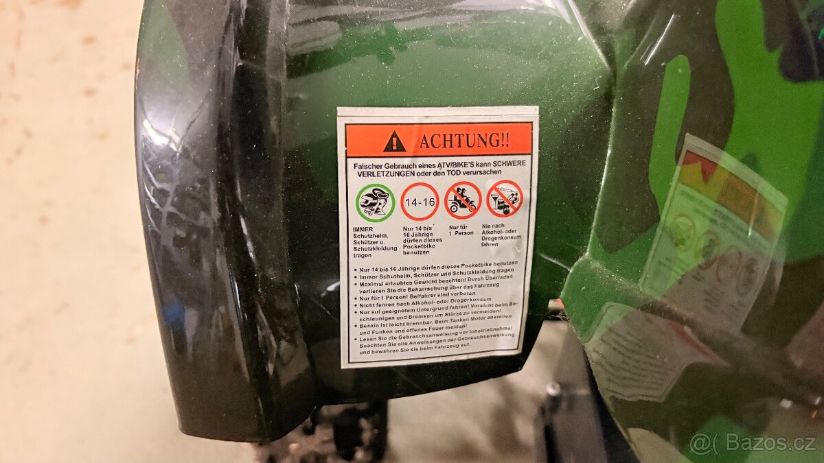 Dětská elektrická čtyřkolka 800W/36V, 3x12V/12AH