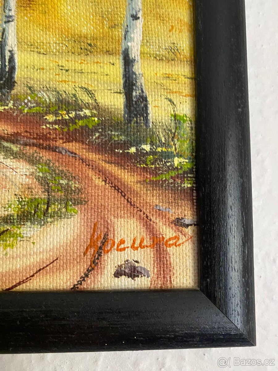 Ručně malovaný obraz krajiny - 3