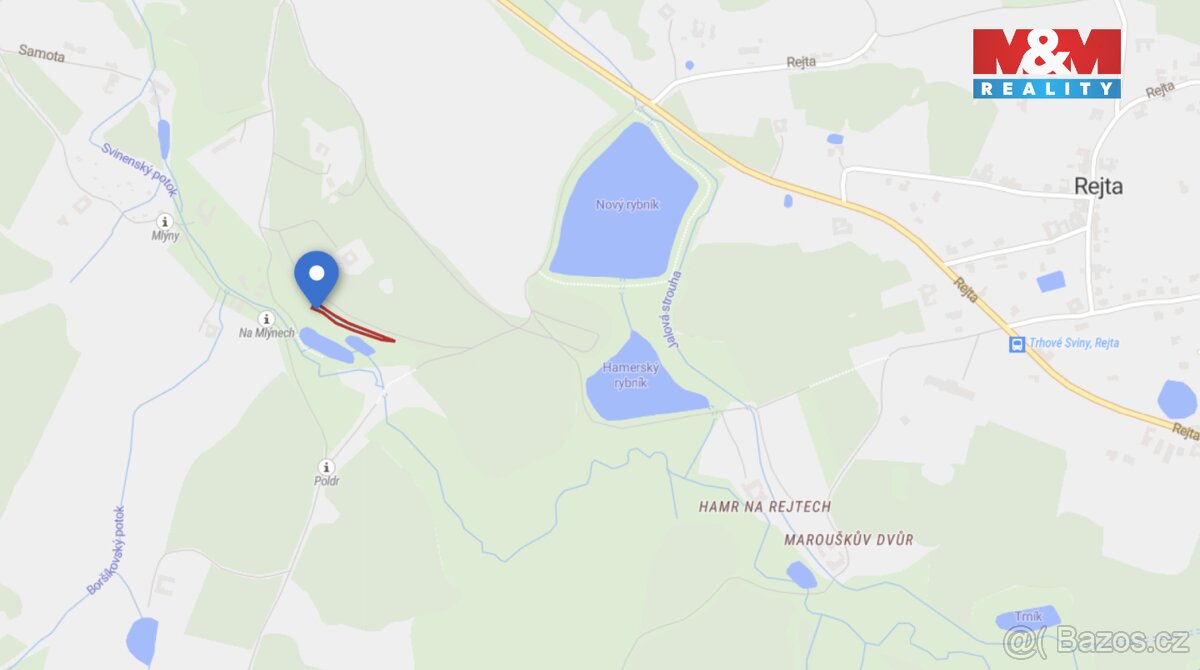 Prodej pozemku, 756 m², Trhové Sviny - 3