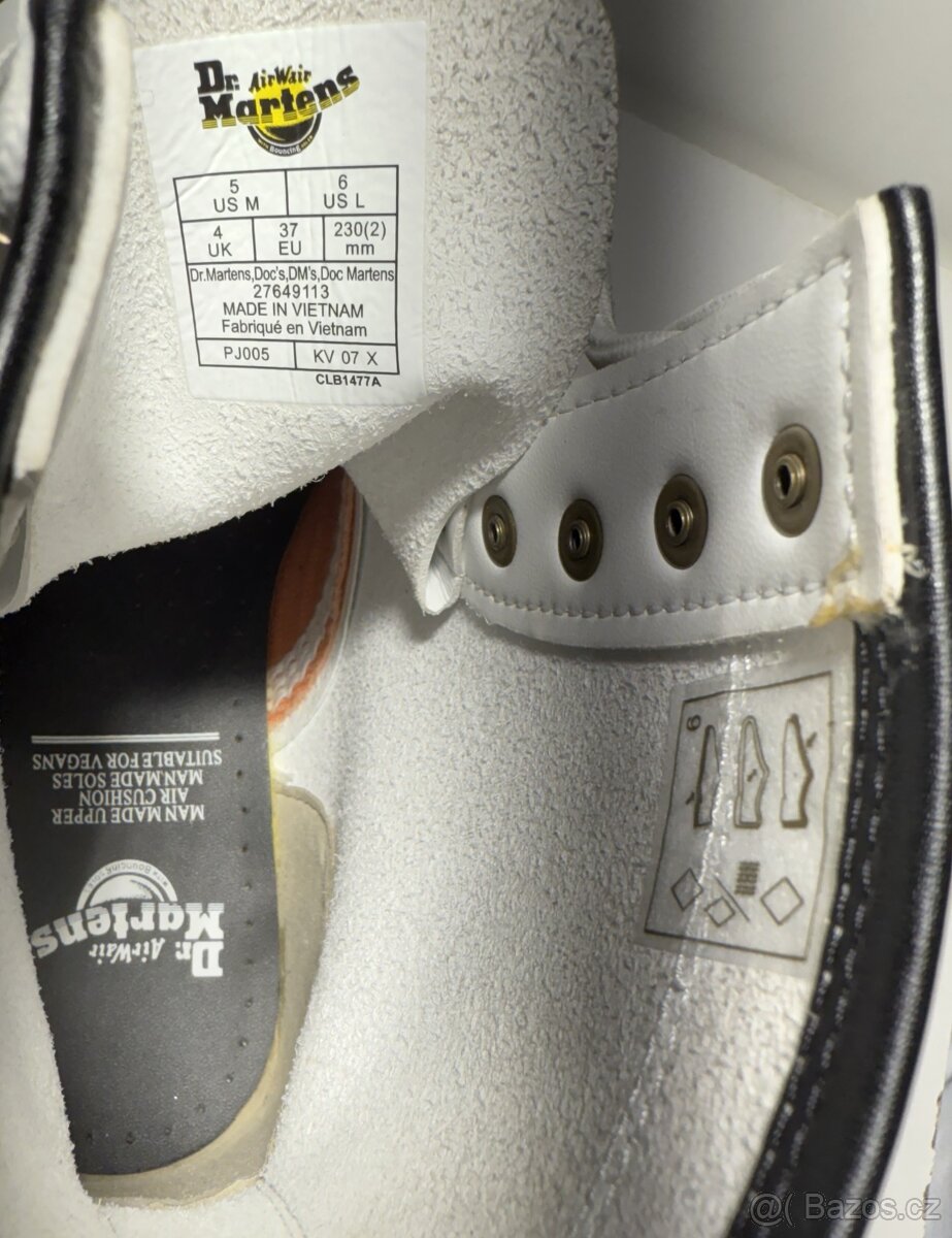 Dr. Martens VEGAN – bílé (vel. 37) - 3
