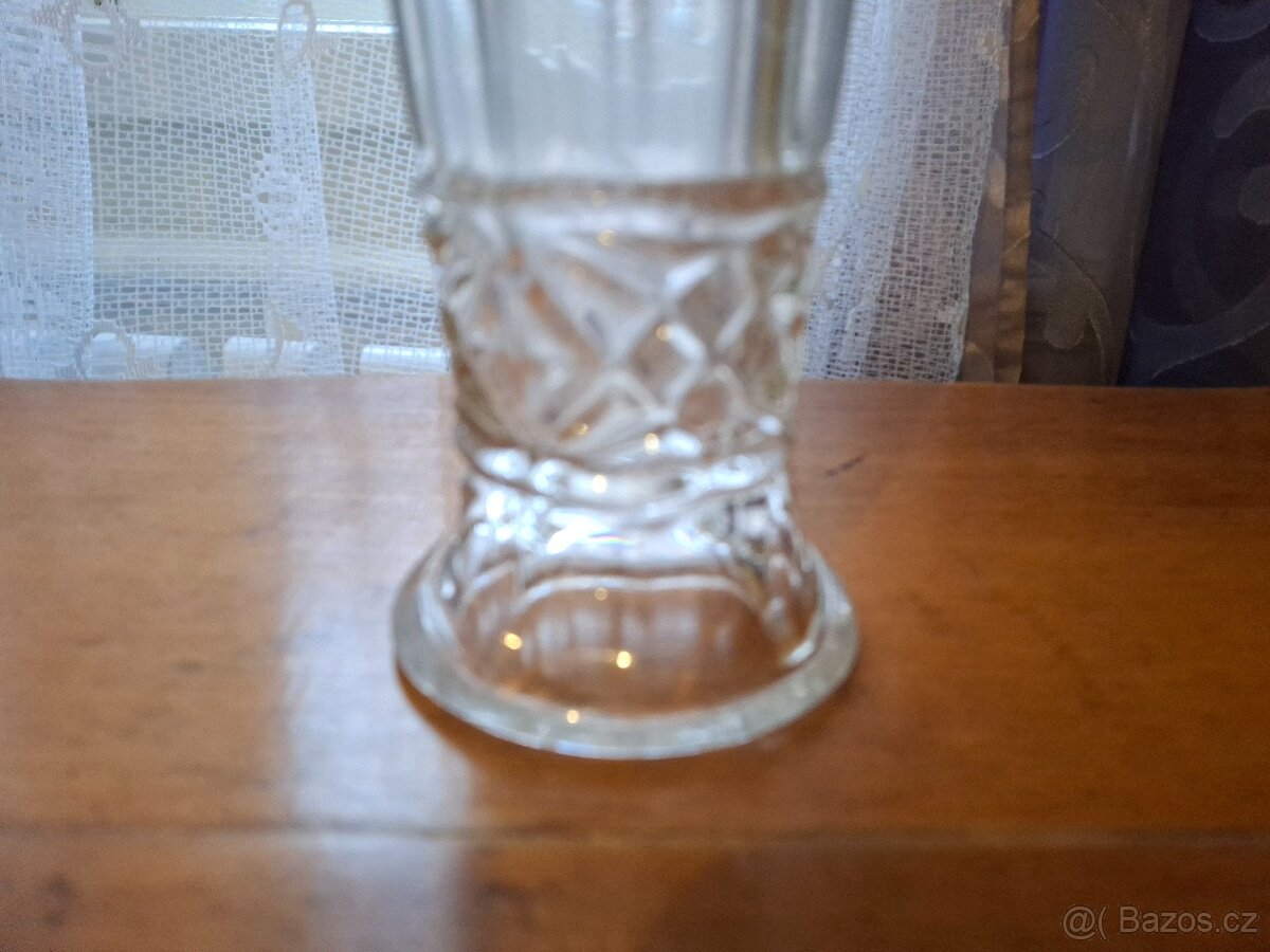 Starožitná sklenéná váza - 3