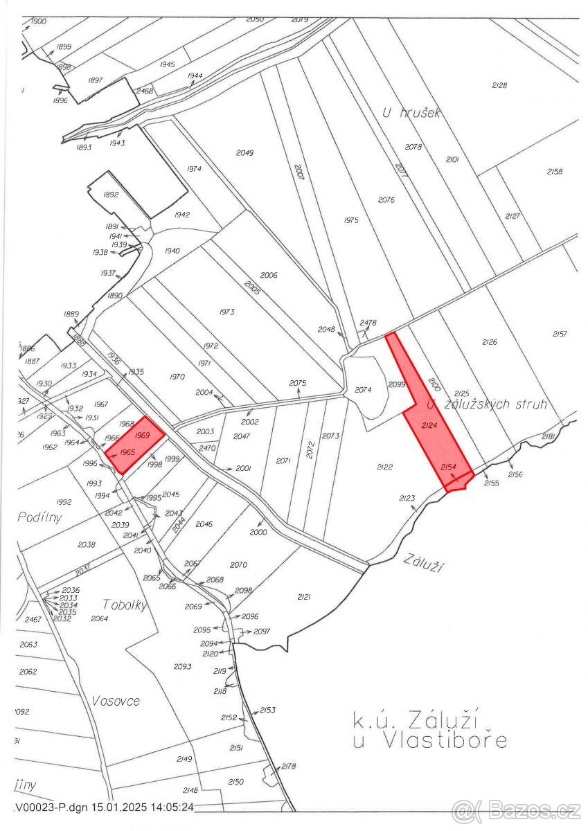 Zemědělská půda, prodej, Vlastiboř, Tábor - 3