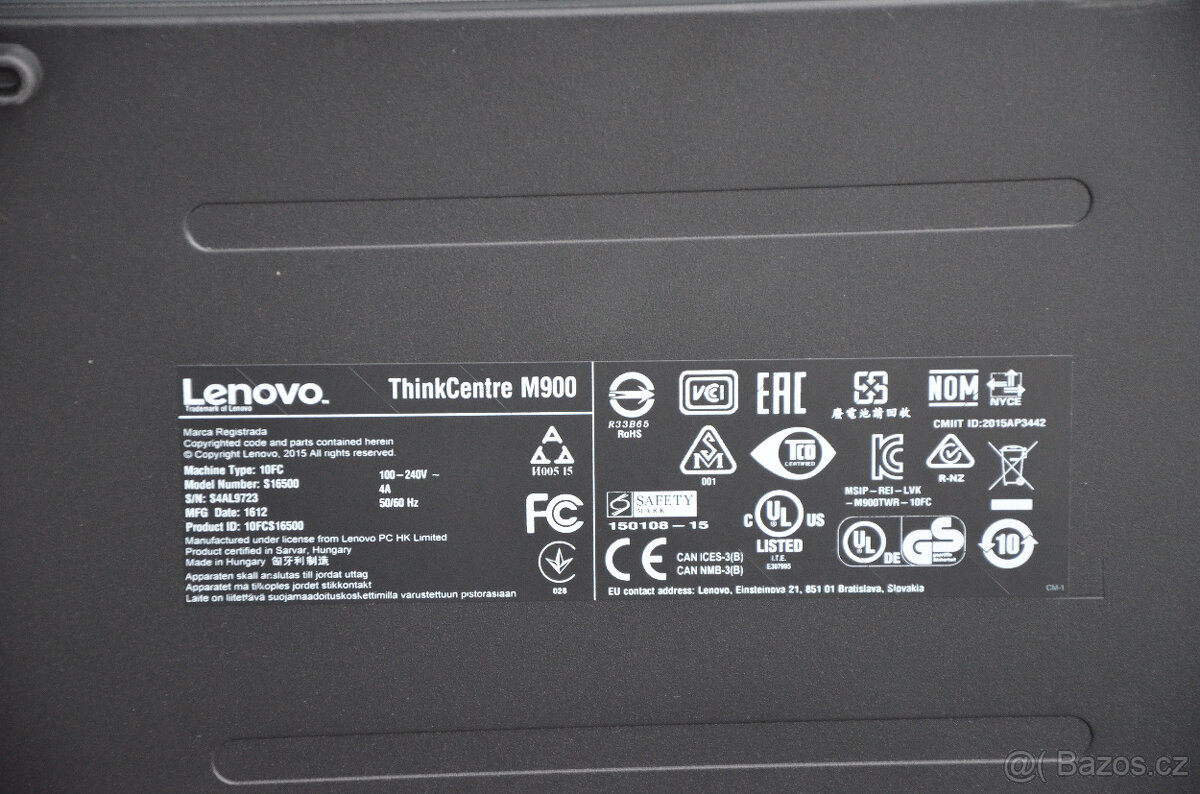 Lenovo TC M900 Tower i5/16 GB/SSD 256GB/záruka - 3