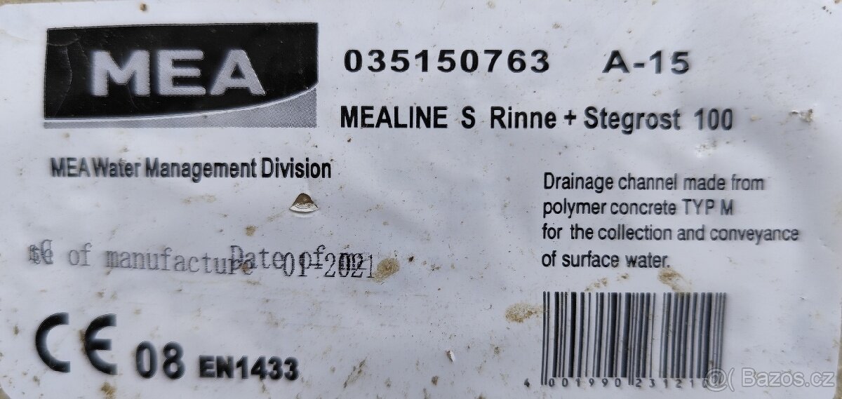 3ks polymerbetonové žlaby - 3