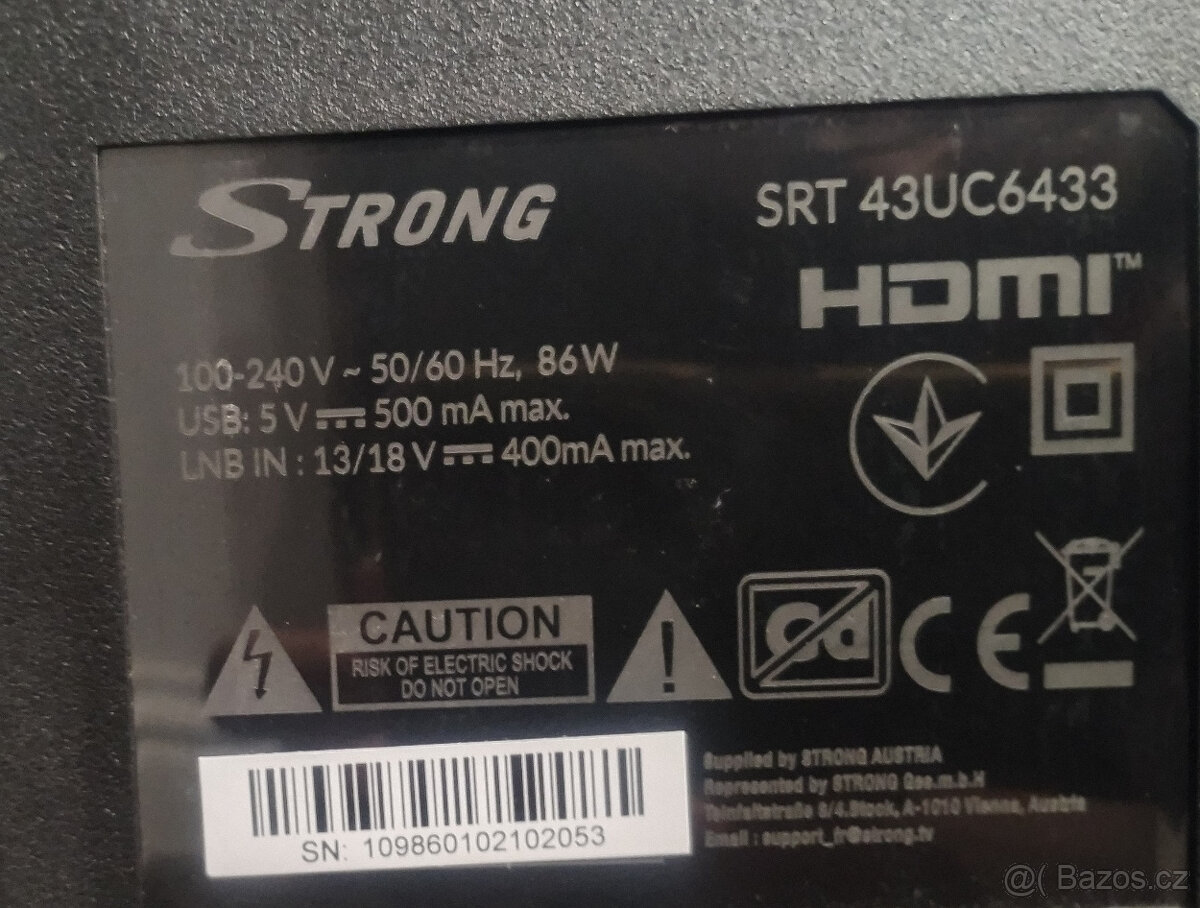 Televize Strong SRT43UC6433 - 3
