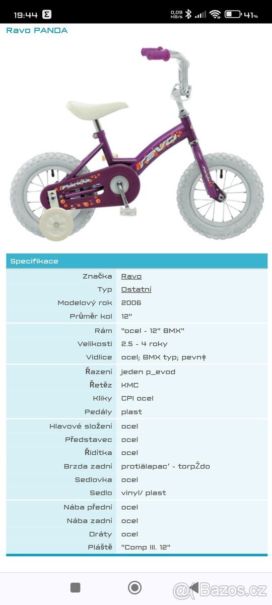 Dětské kolo Ravo Panda - 3