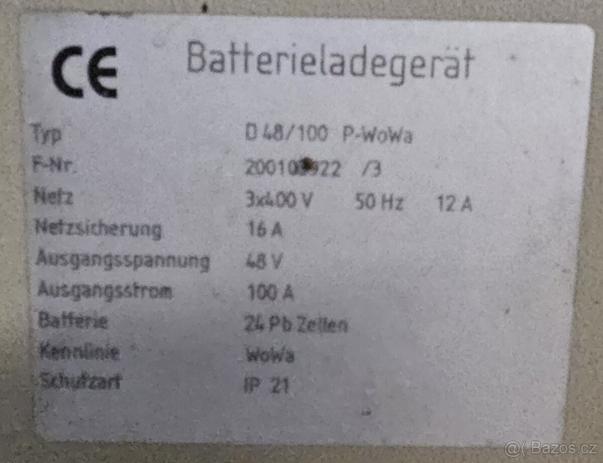 Nabíječka VZV 48V 100A - 3