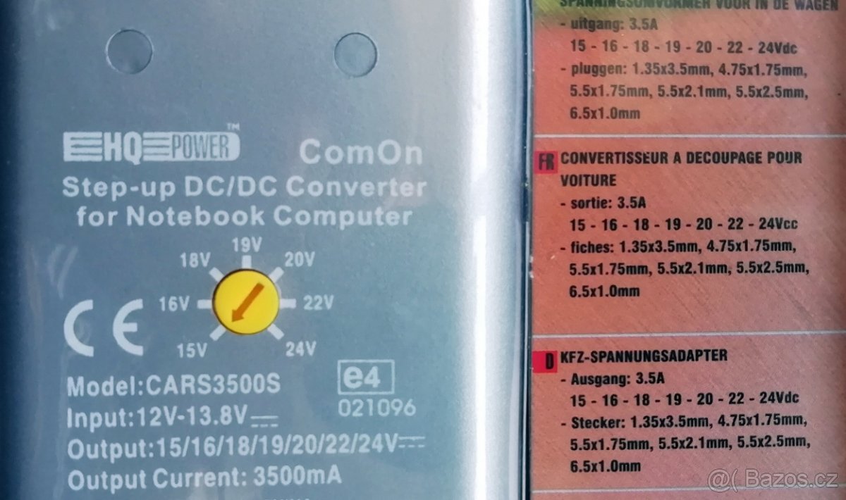 Univerzální napájecí zdroj pro notebook do auta - 3