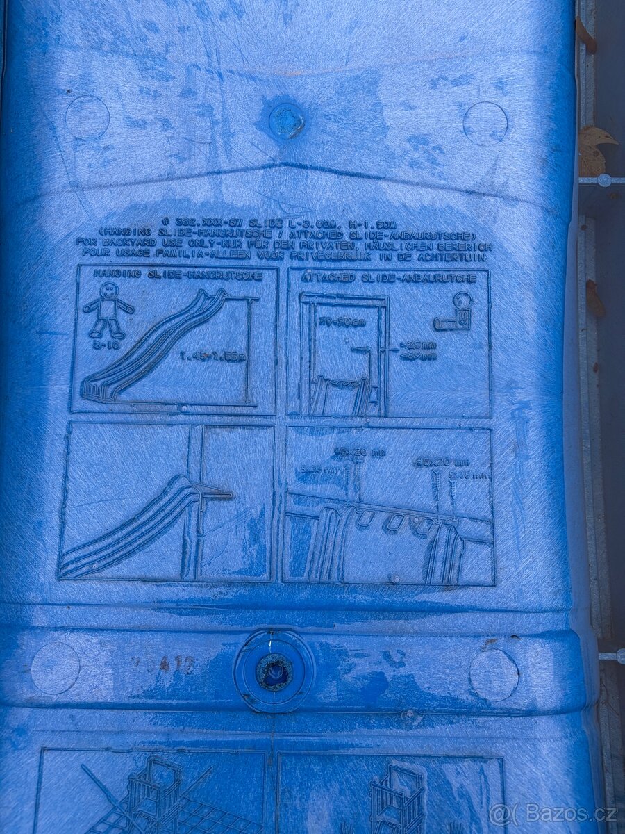 Dětská skluzavka zahradní 3m - 3