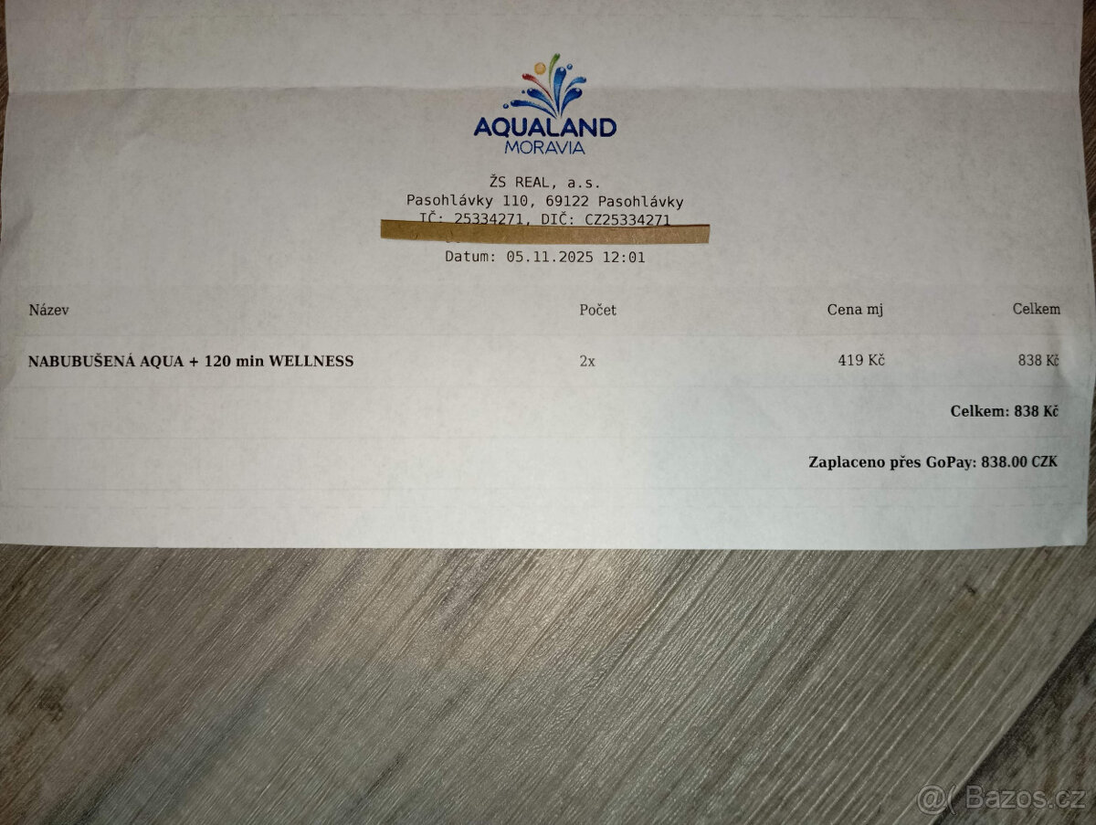 Celodenní vstupenky - Aqualand Moravia + Wellness, do 16.12. - 3