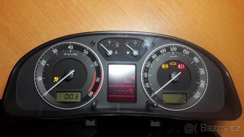 Budíky Superb 1, maxidot, 3U0920842B, ÚPLNĚ NOVÉ - 3