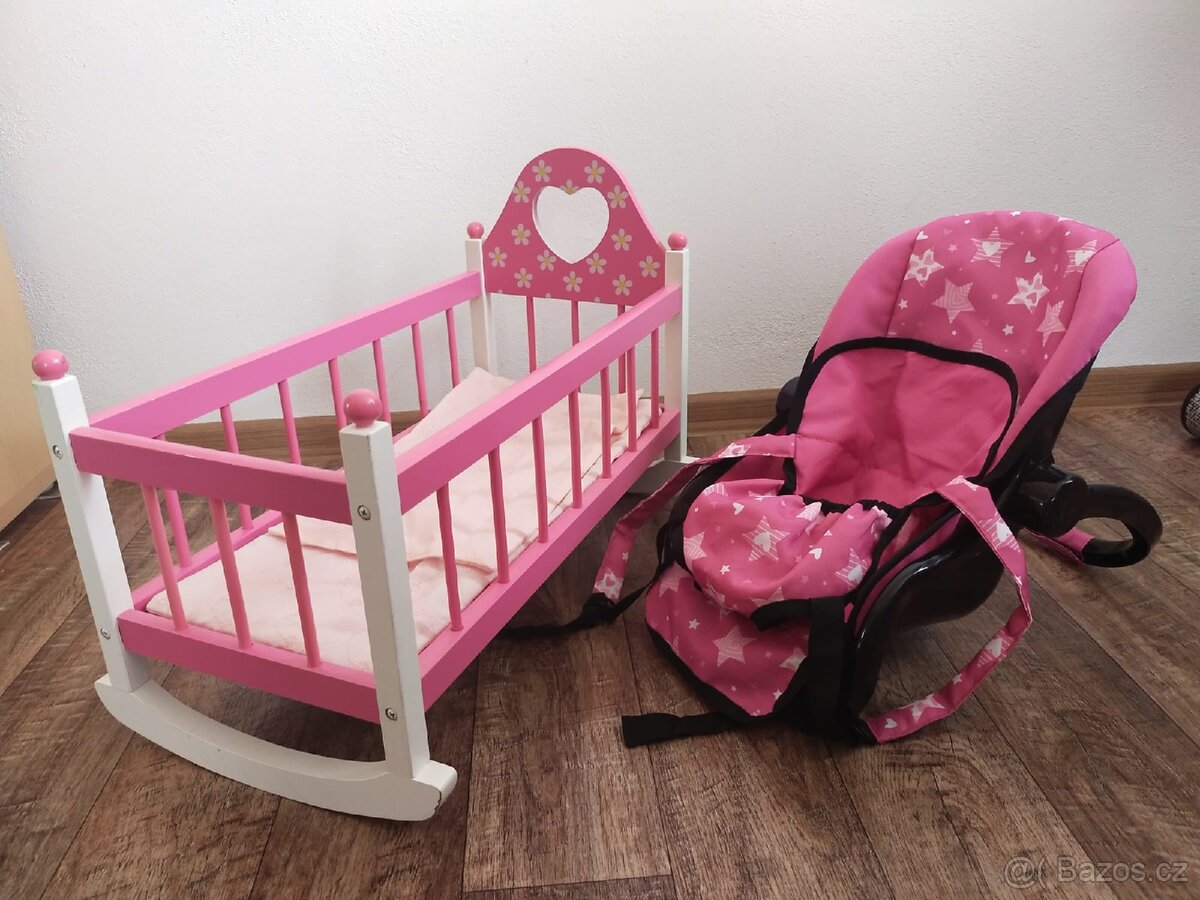 Postýlka a nosítka pro panenky - 3