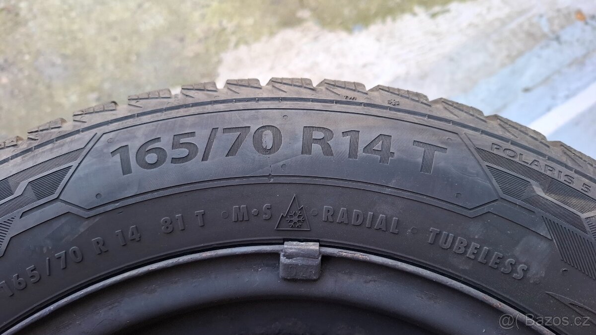Zimní sada 165/70 R14 rozteč 5x100 - 3