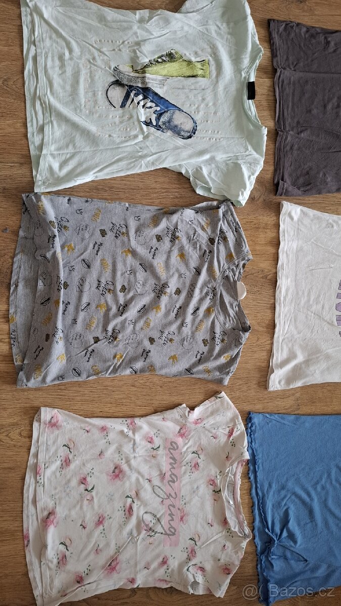 Tričko, crop-top 9 ks vše za 100 Kč - 3