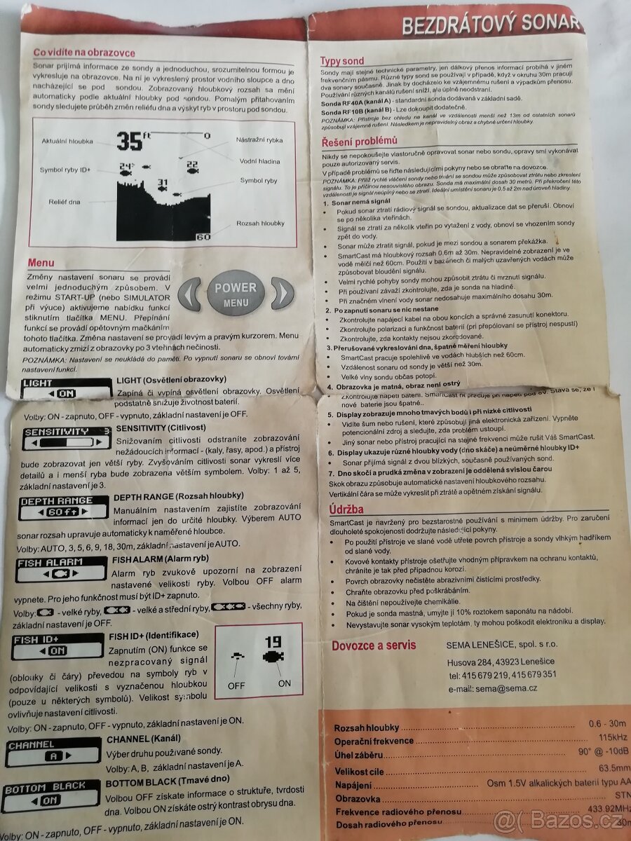 nahazovací echolot - 3