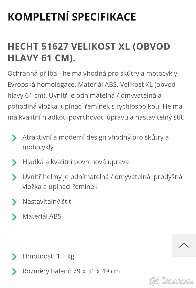 Přilba HECHT vel.XL(61 cm) - 3