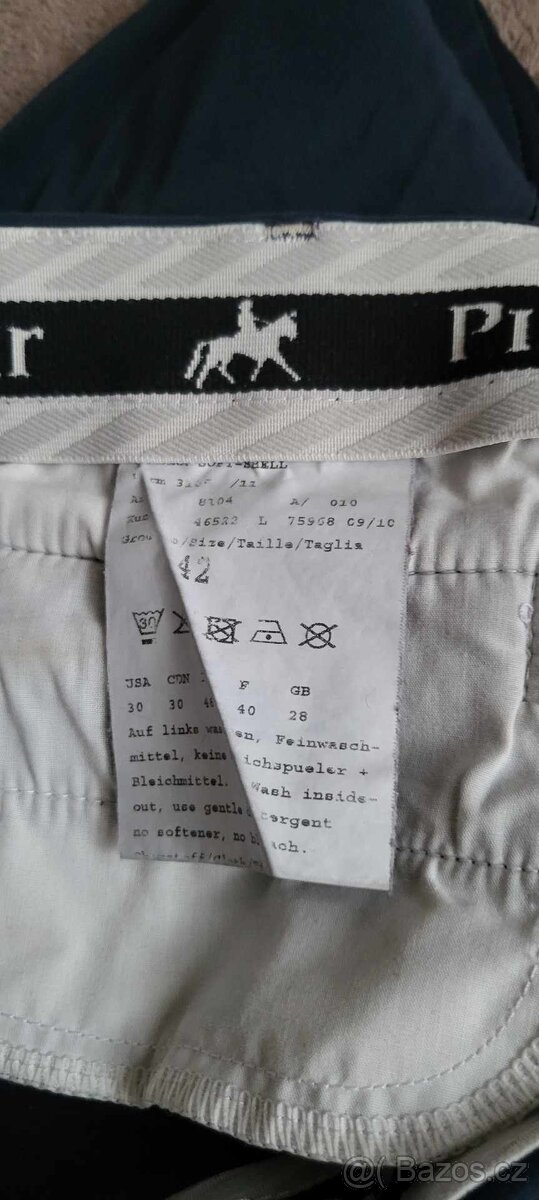 Pikeur rajtky, zimní softshell modré, kožený sed, 42 vel - 3
