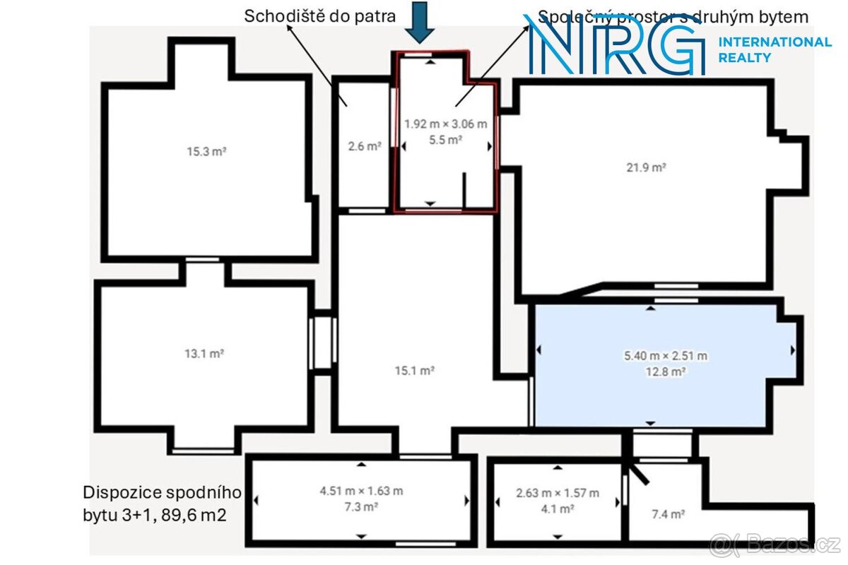 Dům se dvěma bytovými jednotkami v centru Čimelic - 3