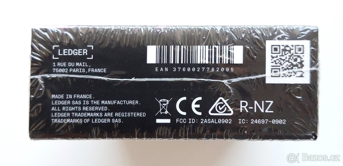 Prodám nepoužitou kryptoměnovou peněženku Ledger - 3