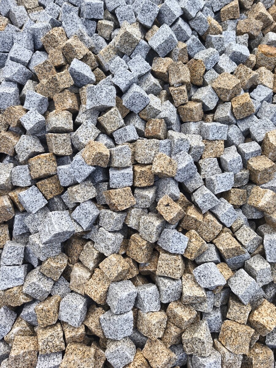 Žulová kostka 6/4 cm - mozaika - 3