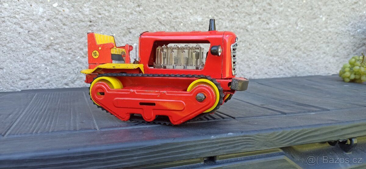 Stará hračka buldozer funkční - 3