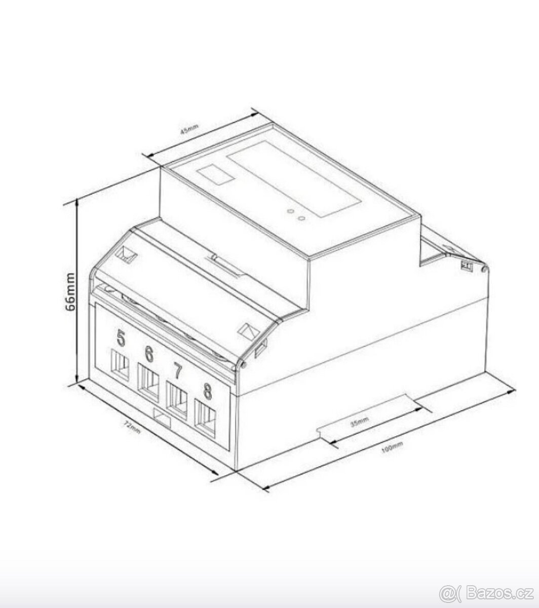 Elektroměr-EASTRON SDM72 D - 3