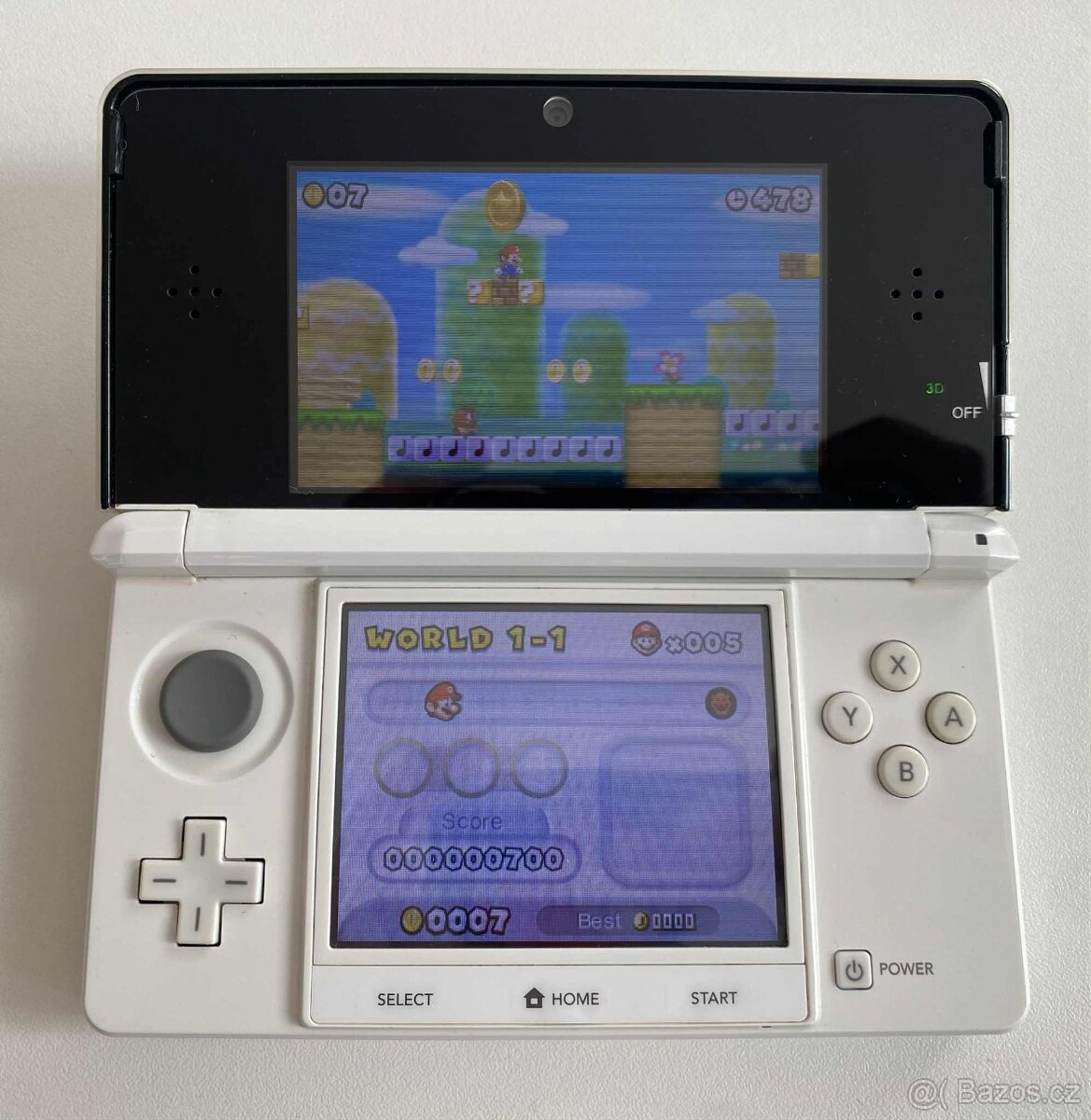 Nintendo 3DS White + 64GB SD karta - 3