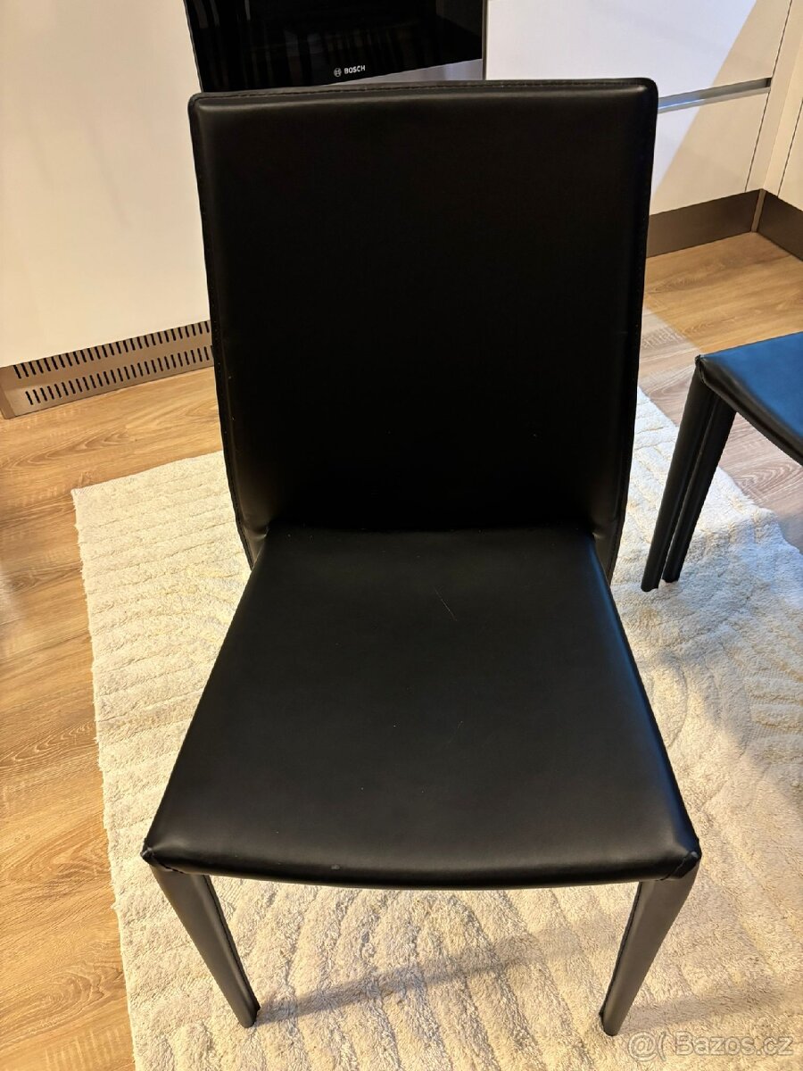 Jidelni židle 6 kusů koženka - 3