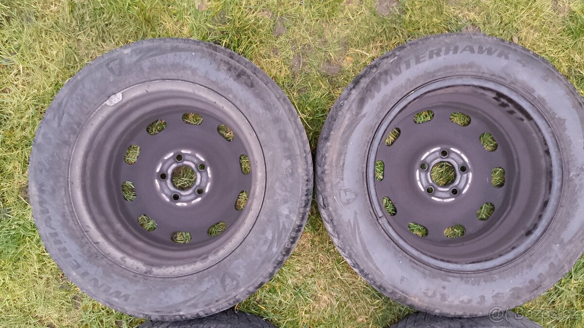 4x ORIGINÁLNÍ ocelové disky 5x100 R15 6J ET38 – VW/Škoda (TO - 3