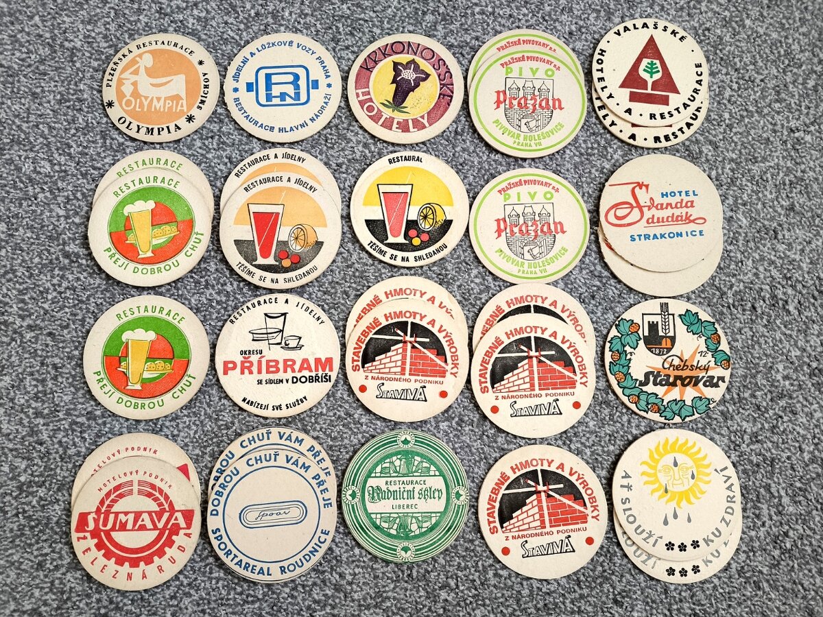 Pivní tácky celá sbírka většinou socialismus - 3