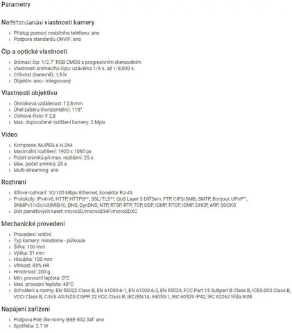 IP kamera AXIS M3005-V, PoE - 3