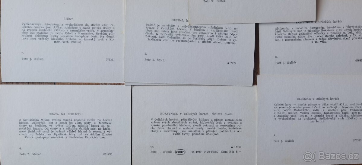 Leporelo, staré, pohlednice - 3