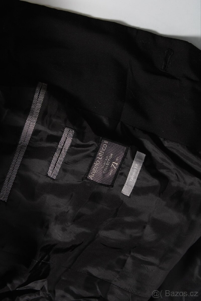 Černé pánské sako Angelo Litrico, velikost 56 - 3