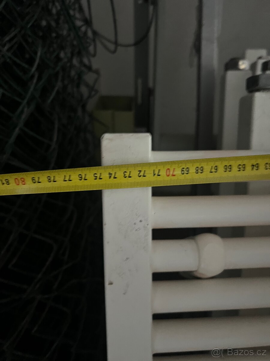 Koupelnový žebřík bílý, - 3