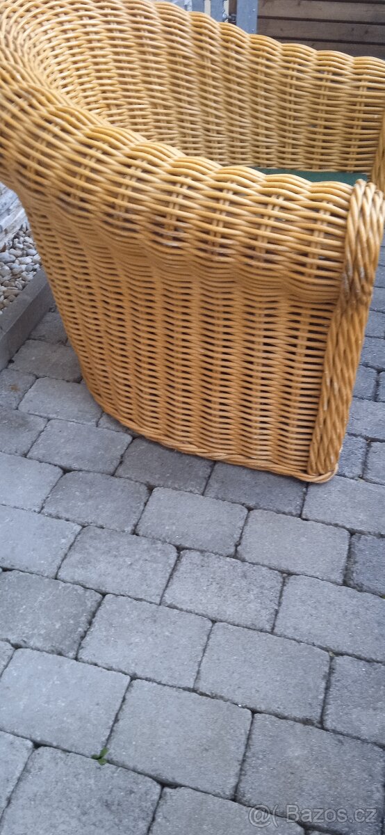 Ratanové mohutné křeslo - 3